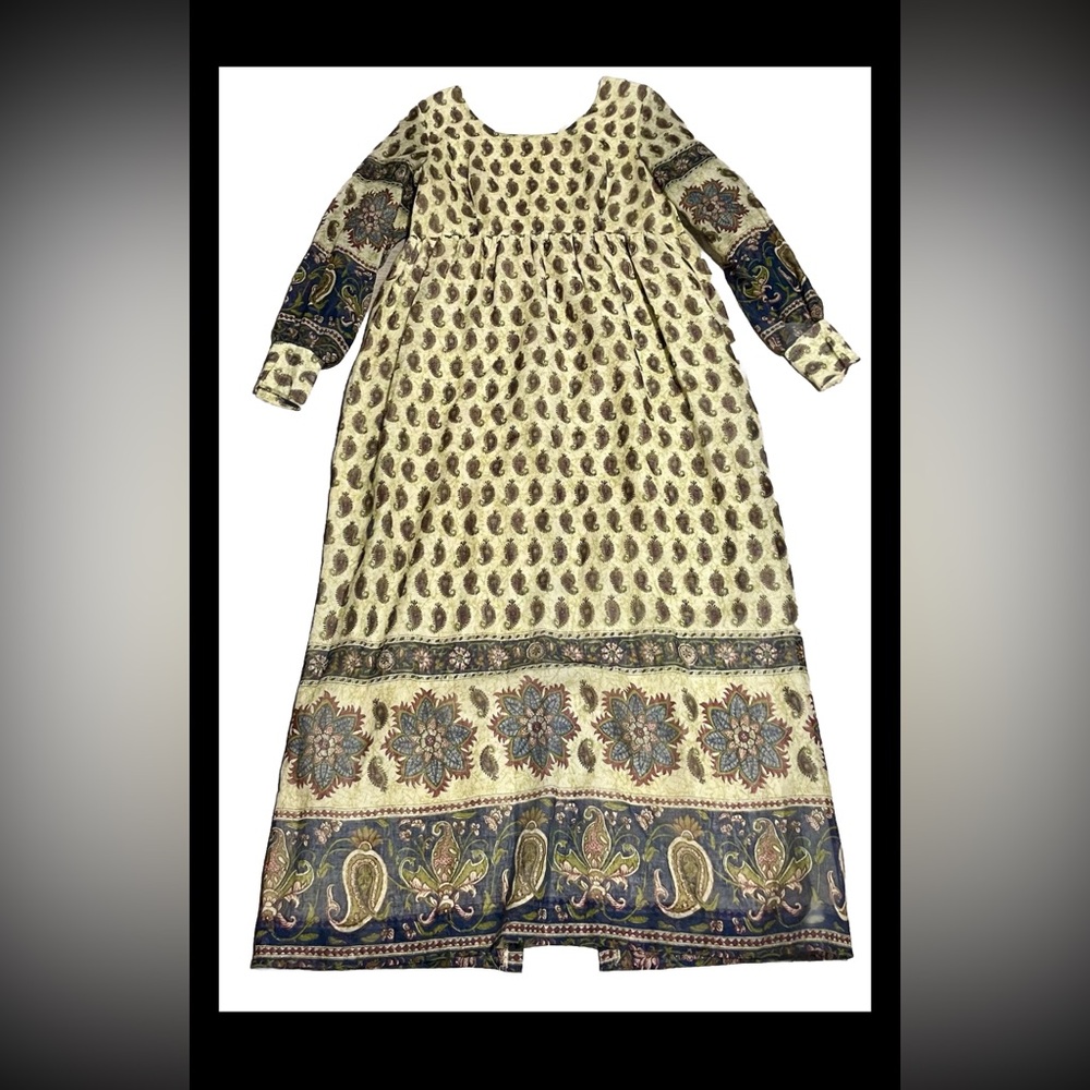 Vintage Chas Lewis Maxi Dress Size 13/14